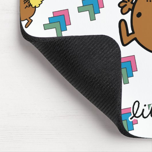 Little Miss Dotty | Farbige Punkte Mousepad (Ecke)