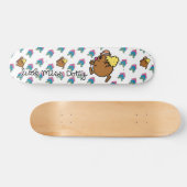 Little Miss Dotty | Farbige Punkte Skateboard (Horizontal)