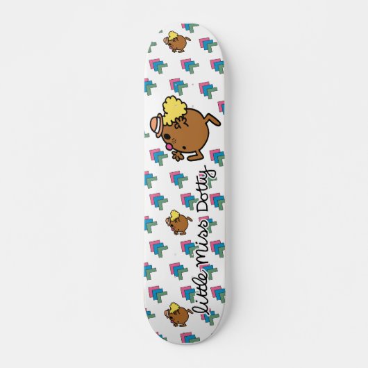 Little Miss Dotty | Farbige Punkte Skateboard (Vorne)