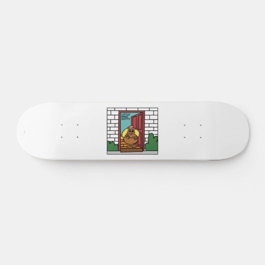 Little Miss Dotty | Offene Tür Skateboard (Horizontal)