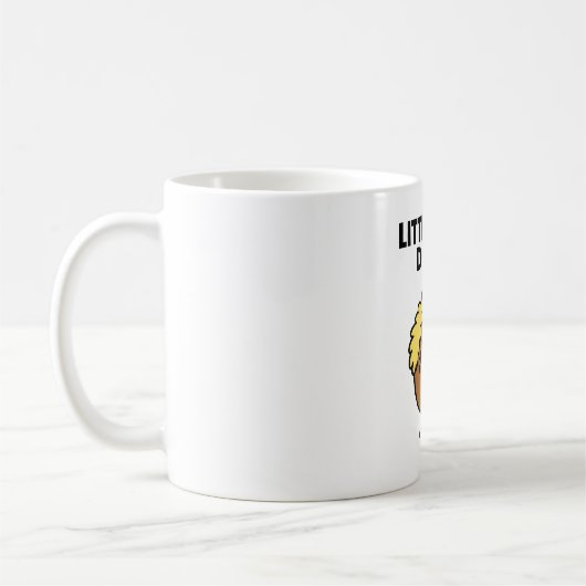Little Miss Dotty | Schwarze Schrift Kaffeetasse (Links)