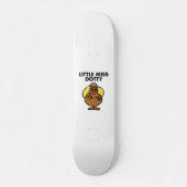 Little Miss Dotty | Schwarze Schrift Skateboard (Vorne)