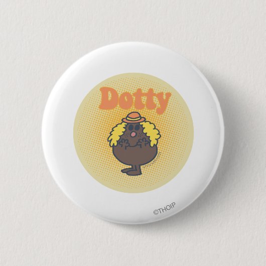 Little Miss Dotty | Spotlight Button (Vorderseite)