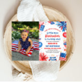 Little Miss Firecracker 4. Juli 1. Geburtstag Einladung
