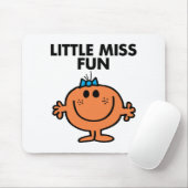 Little Miss Fun | Schwarze Schrift Mousepad (Mit Mouse)