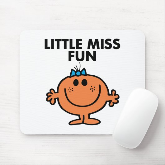 Little Miss Fun | Schwarze Schrift Mousepad (Mit Mouse)