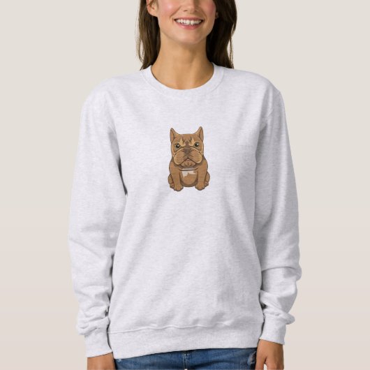 "Little Miss Furious" Angry Hund Sweatshirt (Vorderseite)