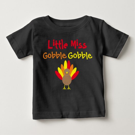 Little Miss Gobble Gobble Baby T-shirt (Vorderseite)