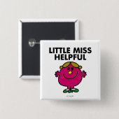 Little Miss Helpful Classic Button (Vorne & Hinten)
