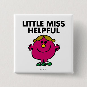 Little Miss Helpful Classic Button