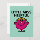 Little Miss Helpful Classic Postkarte (Vorne/Hinten)