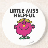 Little Miss Helpful Classic Sandstein Untersetzer (Vorne)