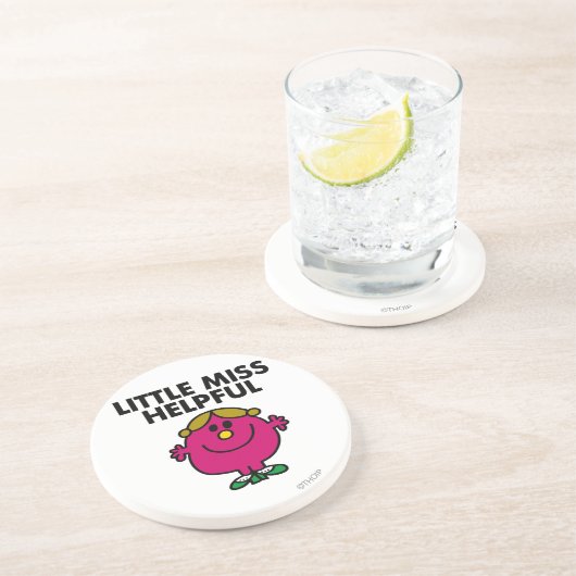 Little Miss Helpful Classic Sandstein Untersetzer (Seite)
