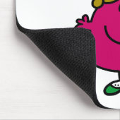 Little Miss Helpful | Schwarze Schrift Mousepad (Ecke)