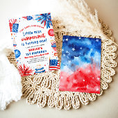 Little Miss Independent 4. Juli 1. Geburtstag Einladung