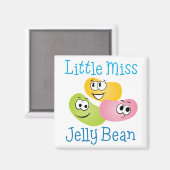 Little Miss Jelly Bean Magnet (Vorderseite/Rückseite)