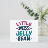 Little Miss Jelly Bean Oaster Candy Nickname Postkarte (Stehend Vorderseite)