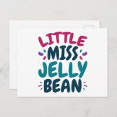 Little Miss Jelly Bean Oaster Candy Nickname Postkarte (Vorne/Hinten)