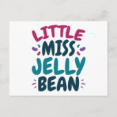 Little Miss Jelly Bean Oaster Candy Nickname Postkarte (Vorderseite)