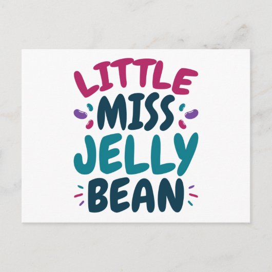 Little Miss Jelly Bean Oaster Candy Nickname Postkarte (Vorderseite)