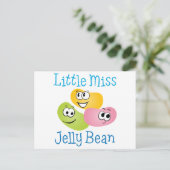 Little Miss Jelly Bean Postkarte (Stehend Vorderseite)