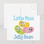 Little Miss Jelly Bean Postkarte (Vorne/Hinten)