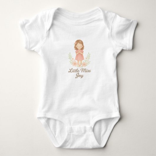 Little Miss Joy Baby Strampler (Vorderseite)