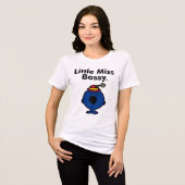 Little Miss | Kleine Miss Bossy ist so Bossy Tri-Blend Shirt (Vorderseite voll)