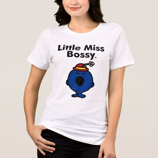 Little Miss | Kleine Miss Bossy ist so Bossy Tri-Blend Shirt (Vorderseite)