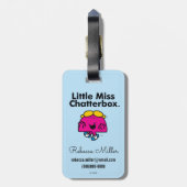 Little Miss | Kleine Miss Chatterbox ist so klein Gepäckanhänger (Rückseite vertikal)