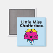 Little Miss | Kleine Miss Chatterbox ist so klein Magnet (Vorderseite/Rückseite)
