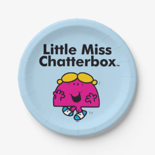 Little Miss   Kleine Miss Chatterbox ist so klein Pappteller