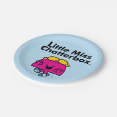 Little Miss | Kleine Miss Chatterbox ist so klein Pappteller (Schrägansicht)