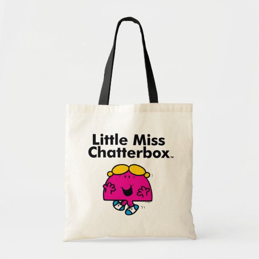 Little Miss | Kleine Miss Chatterbox ist so klein Tragetasche (Vorne)