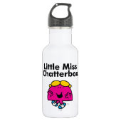 Little Miss | Kleine Miss Chatterbox ist so klein Trinkflasche (Vorderseite)