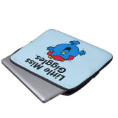 Little Miss | Kleine Miss Giggles lacht gerne Laptopschutzhülle (Vorne Knopf)