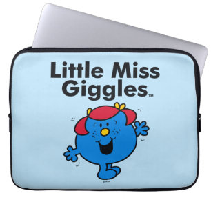 Little Miss Kleine Miss Giggles lacht gerne Laptopschutzhülle