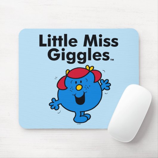 Little Miss | Kleine Miss Giggles lacht gerne Mousepad (Mit Mouse)