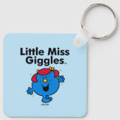 Little Miss | Kleine Miss Giggles lacht gerne Schlüsselanhänger (Rückseite)