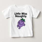 Little Miss | Kleine Miss Naughty ist so schmutzig Baby T-shirt (Vorderseite)