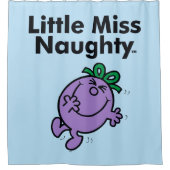 Little Miss | Kleine Miss Naughty ist so schmutzig Duschvorhang (Vorderseite)