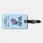 Little Miss | Kleine Miss Naughty ist so schmutzig Gepäckanhänger (Rückseite horizontal)