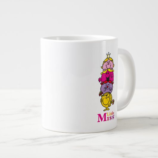 Little Miss | Kleine Miss Stehend Tall Jumbo-Tasse (Vorderseite Rechts)