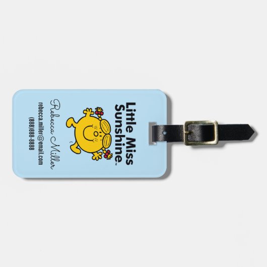 Little Miss | Kleine Miss Sunshine ist ein Sonnens Gepäckanhänger (Vorderseite horizontal)