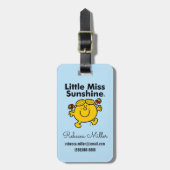 Little Miss | Kleine Miss Sunshine ist ein Sonnens Gepäckanhänger (Vorderseite vertikal)