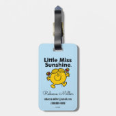 Little Miss | Kleine Miss Sunshine ist ein Sonnens Gepäckanhänger (Rückseite vertikal)