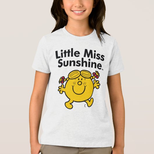 Little Miss | Kleine Miss Sunshine ist ein Sonnens Tri-Blend Shirt (Vorderseite)