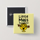Little Miss | Kleine Miss Sunshine Laghs Button (Vorne & Hinten)