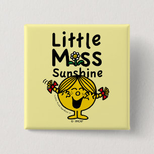 Little Miss   Kleine Miss Sunshine Laghs Button
