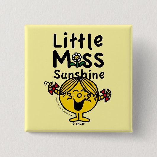 Little Miss | Kleine Miss Sunshine Laghs Button (Vorderseite)